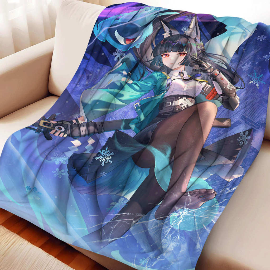 Zenless Zone Zero Hoshimi Miyabi Flannel ผ้าห่มหลายทางเลือกสําหรับของขวัญ Otaku