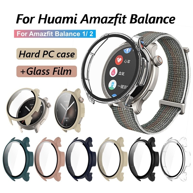 Amazfit Balance 2 Case PC Full Cover + กระจกนิรภัย Hard Case สําหรับ Amazfit  A2826 Smart Watch Amaz