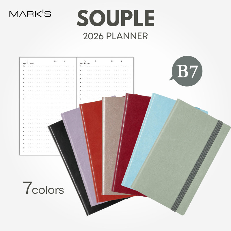 MARK’S EDiT 2026 Planner - B7 SOUPLE, One Page Per Day (Starts January 2026), Japan Diary/ Journal S