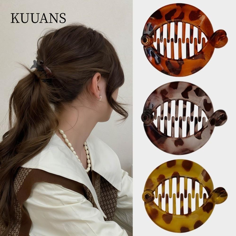 KUUANS Banana Clip, Round Hair Claw Clip, Accessories Crab Clip Women Use