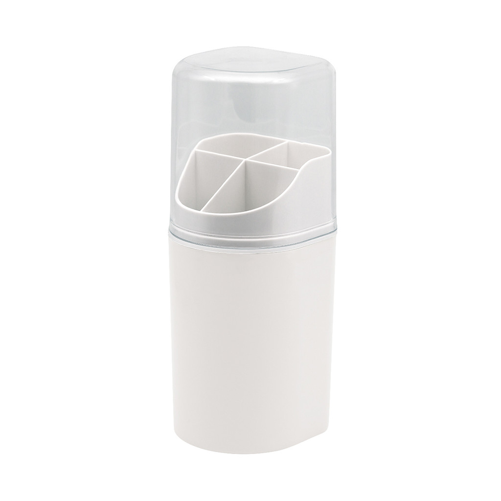 ที่ใส่ตะเกียบพร้อมฝาครอบ KASSA HOME รุ่น UTKB-0005 ขนาด 10 x 10 x 27 ซม. สีขาว