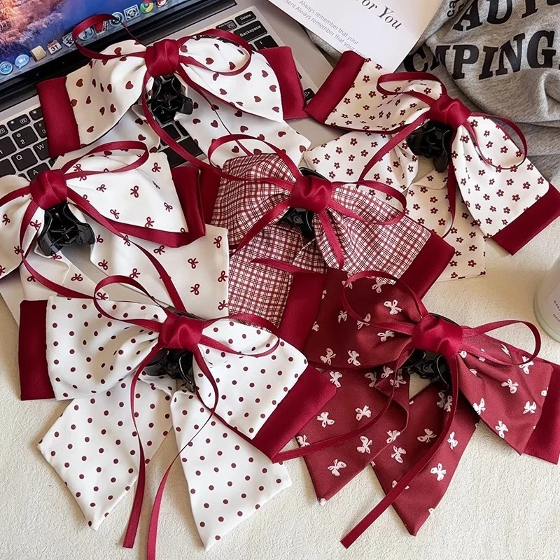 โบว์ครึ่งผูก cute hairpin เครื่องประดับผมสำหรับ 여성