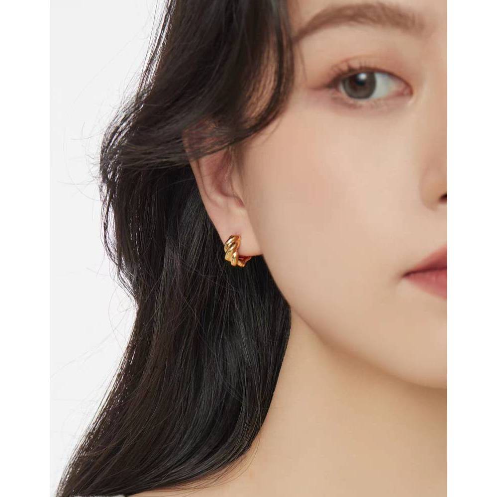 LULU Berti 925 needle (ML-061) ต่างหู ก้านเงิน(S925)