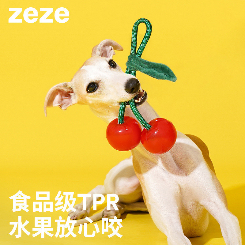Zeze Dog Knot Toy Crystal Chewing Gum Tug-of-War Molar Wear-Resistant Bite-Resistant Rope