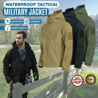 เสื้อแจ็คเก็ตกันน้ำกันหนาวคุณภาพสูงสำหรับผู้ชาย เนื้อผ้านุ่ม…