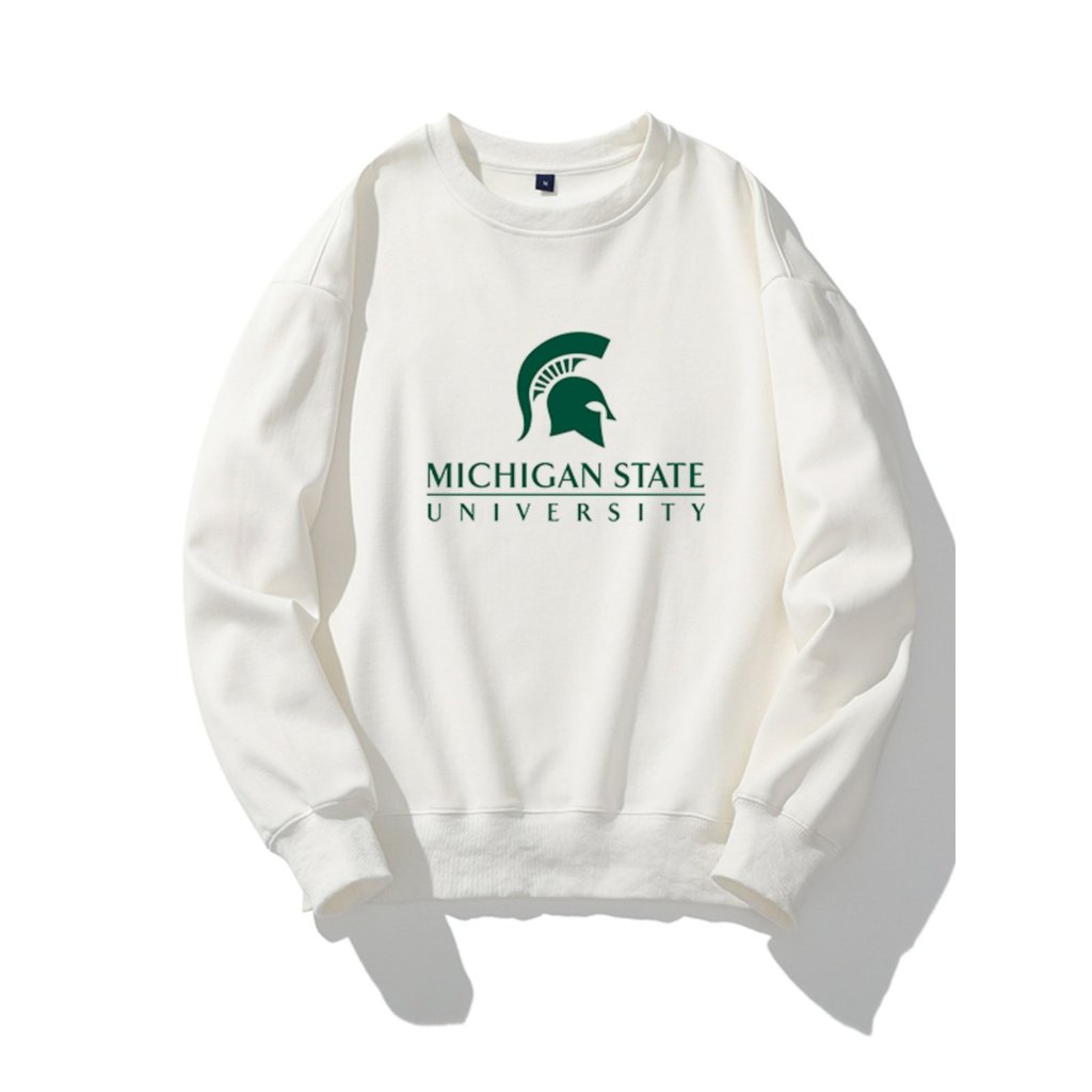 เสื้อคอเต่าแขนยาว MSU Heavyweight Cotton สำหรับผู้ชายและผู้หญิง พร้อมไซส์พิเศษ