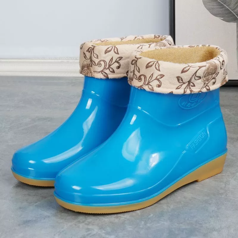 รองเท้าบูทกันฝนผู้ใหญ่บุซับกำมะหยี่กันลื่น thumbnail 5