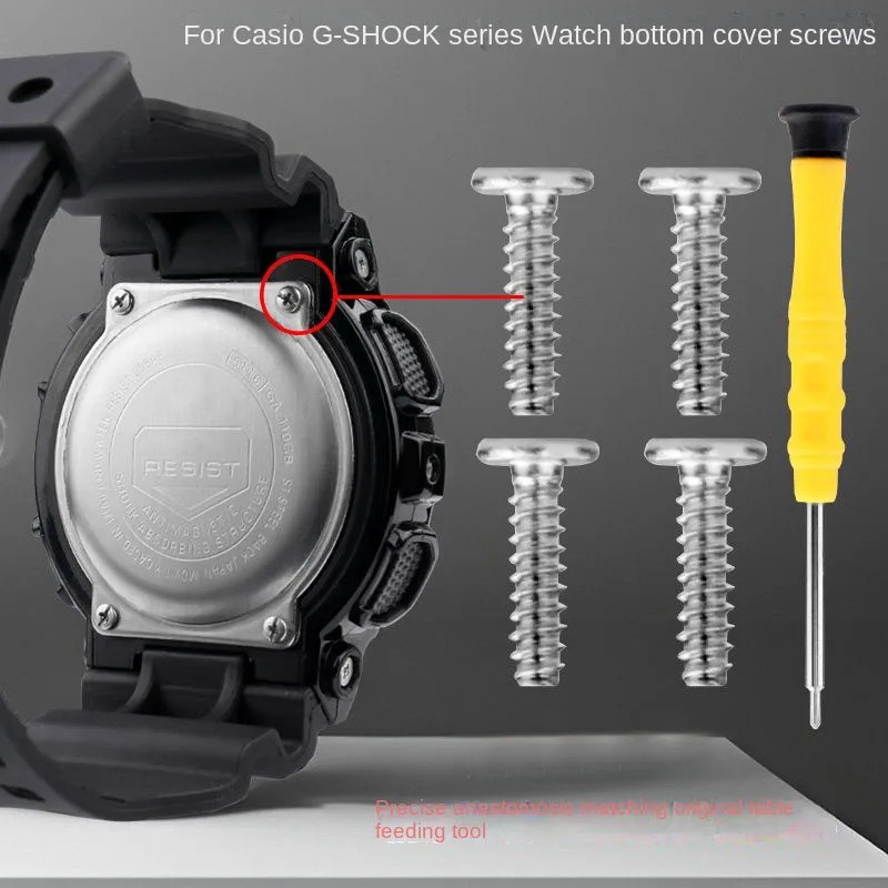 สําหรับ G-SHOCK กรณีปกหลังด้านล่างสกรูสําหรับ GA/GD/GAX100/110/120 DW6900 GW-B5600 DW5600 DW-5600 นา