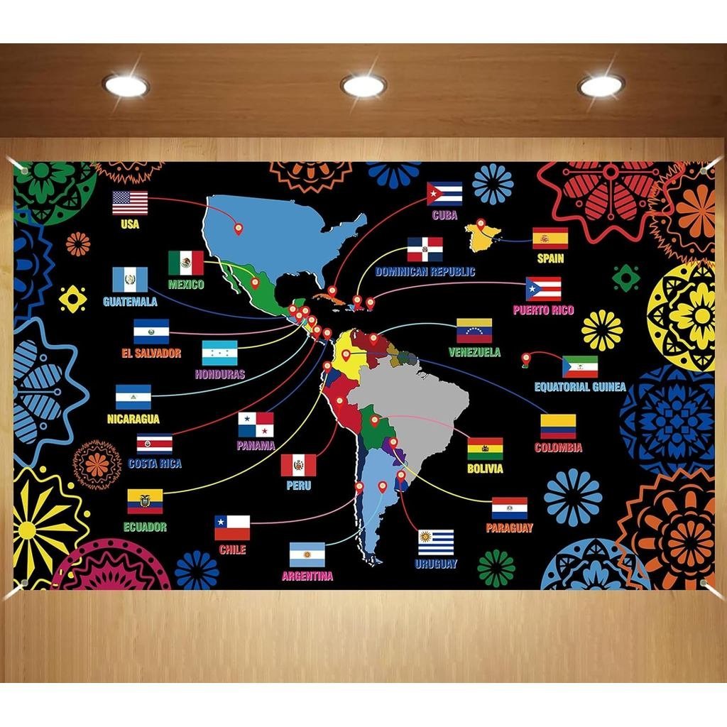 Hispanic Heritage Month Backdrop Hispanic Heritage Banner Spanish Heritage Month Latino Heritage Mon
