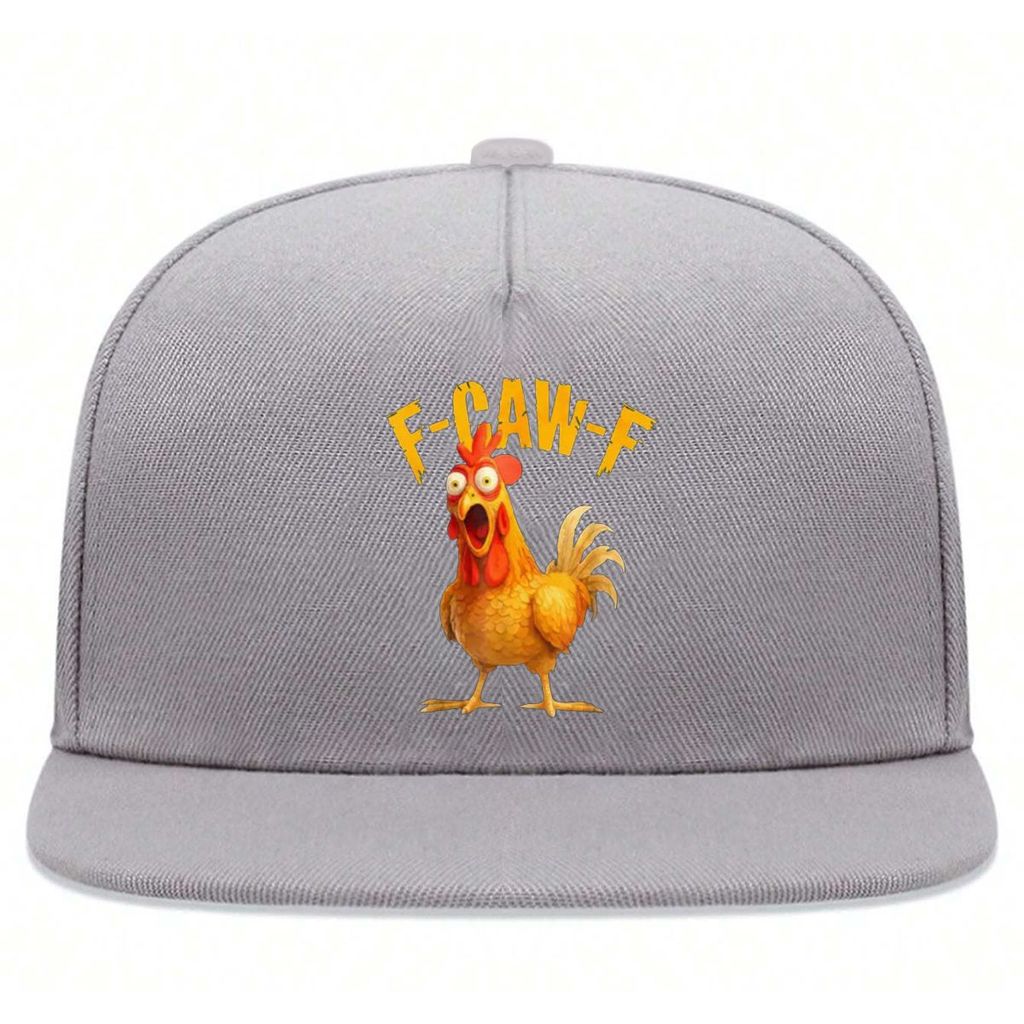 F-CAW-F ตลกกรีดร้องไก่อิโมจิพิมพ์หมวกเบสบอลบุคลิกภาพแนวโน้มเดียวกันสําหรับผู้ชายและผู้หญิง 0102