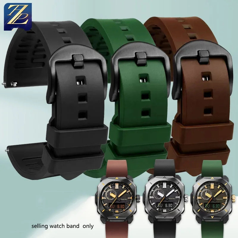 ผู้ชายสายรัดข้อมือกันน้ําสําหรับ Casio PROTREK Series PRW-6900 PRW-6800Y PRG600 PRW-60/ กีฬาสายคล้อง