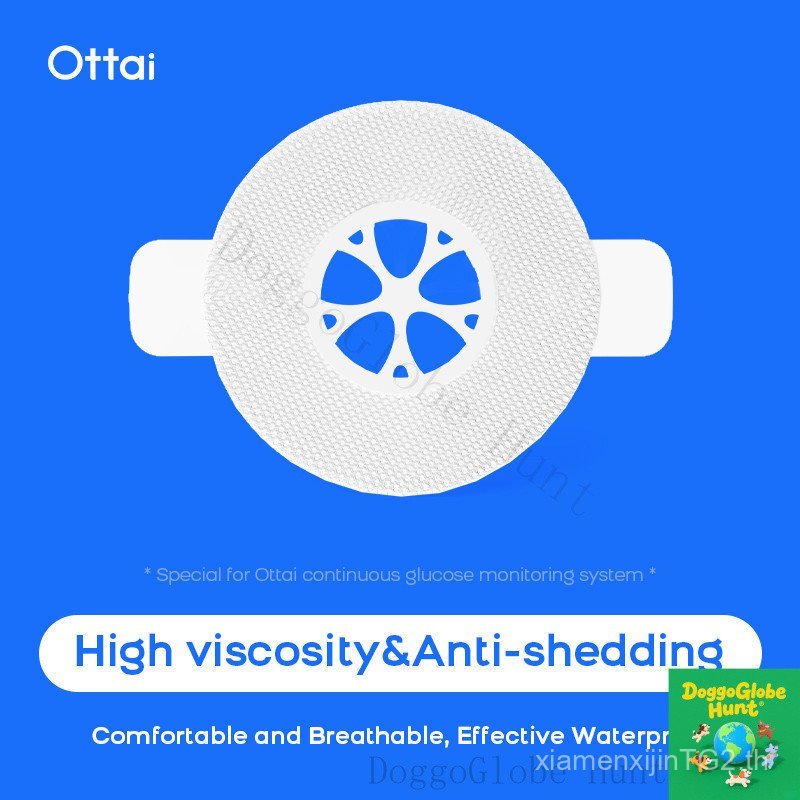 10 ชิ้น Ottai CGM แพทช์กาวกันน้ําสําหรับการตรวจสอบน้ําตาลต่อเนื่องกาวแพทช์ประเภทยึดสติกเกอร์ยอดนิยม