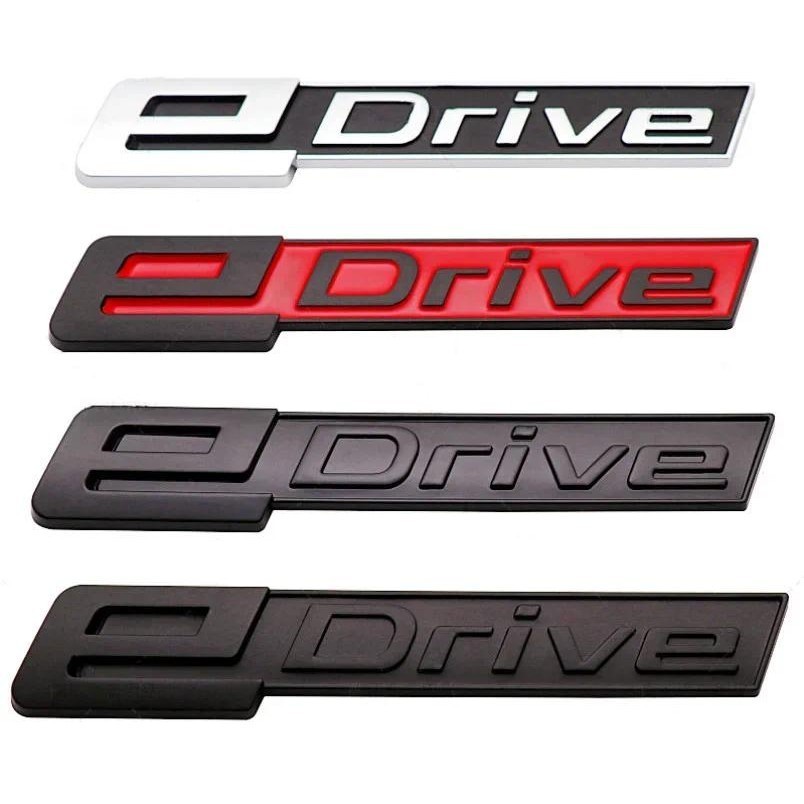 3D ABS eDrive โลโก้รถด้านหลัง Fender Emblem Badge สติกเกอร์จัดแต่งทรงผมอัตโนมัติสําหรับ BMW eDrive 2