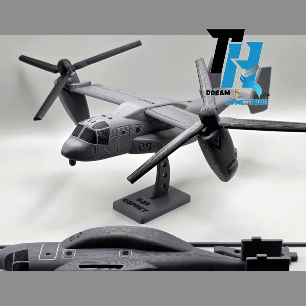 V22 Osprey Model – 3D Print Sea Eagle - Plane Kit Card พิมพ์ 3D