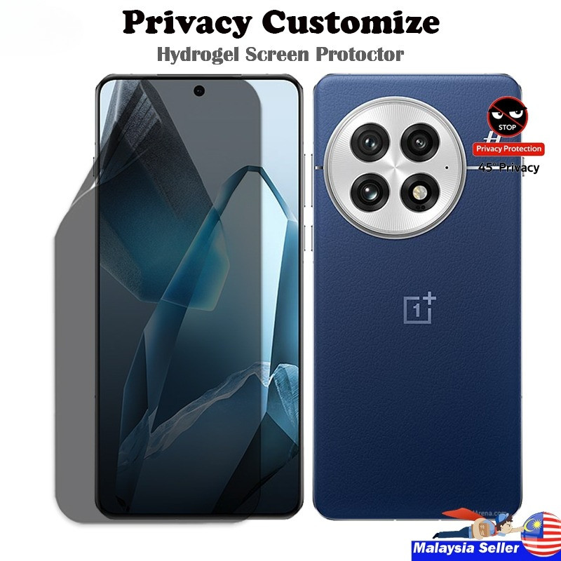 Oneplus 15 13T 13 12 5G 12R 11R 11 5G 10 Pro 5G 10T 9RT 9 Pro 9 9Rความเป็นส่วนตัวHydrogelป้องกันหน้า