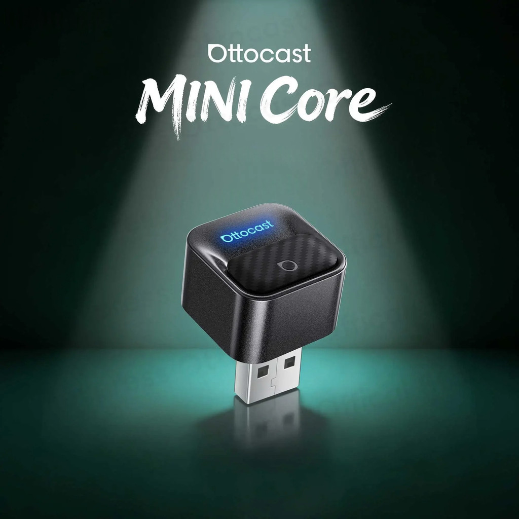 OTTOCAST Mini Core แบบมีสายถึงไร้สาย Android Auto CarPlay อะแดปเตอร์ Tiny Cube Dongle