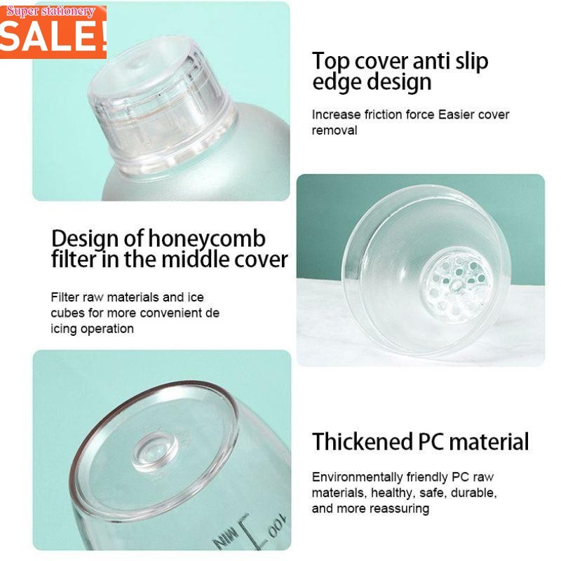 A00259  มีสเกล แก้วเชคเกอร์ ผสมเหล้า ผสม ชานม ไข่มุก ขนาด 350ml/500ml/700ml - รูปที่ 3