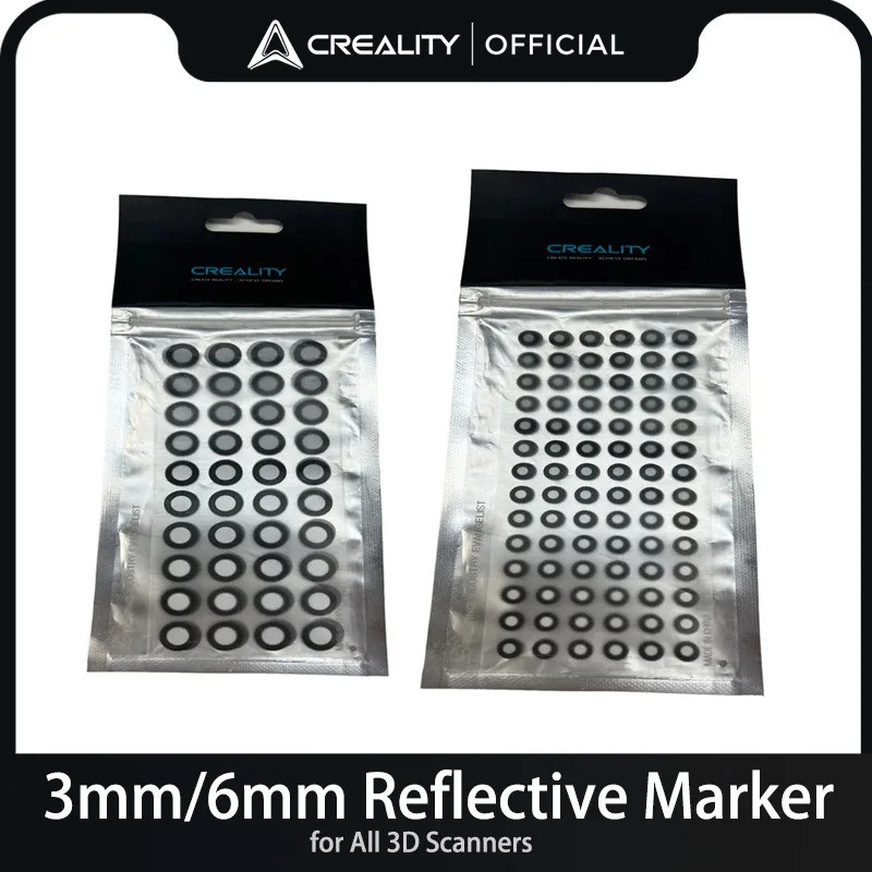 Creality 3/6 มม.3D Scanning Mark Point เครื่องหมายสะท้อนแสงสําหรับ Creality CR-Scan Raptor / Otter /