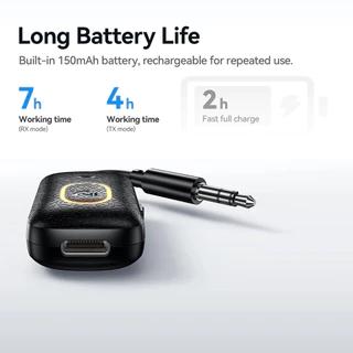 HOCO E151 AUX Transmitter / Receiver อะแดปเตอร์บลูทูธ 2in1 แปลงเครื่องเสียง AUX เป็นไร้สาย รองรับการโทร BT 5.4 hc5