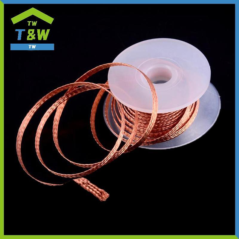 T&W 1Pc 2.0mm 2.5mm 3Meter ลวดเชื่อม Desoldering Braid Solder Remover Wi Wires {vn}