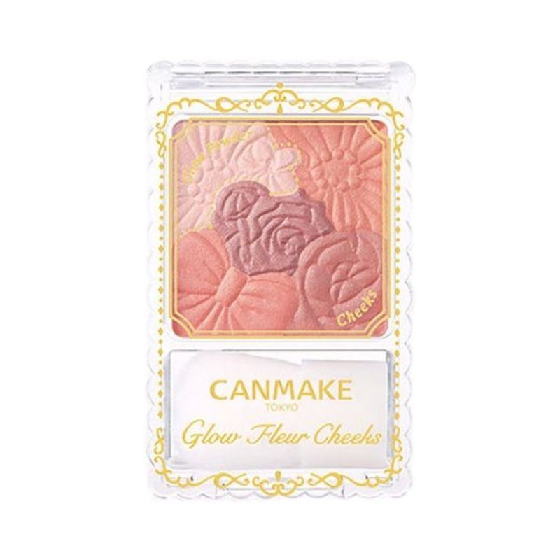 Tax Invation Straight Hair Canmake Five-Color Petal Blush Rouge Cream Brightening Eyeshadow Palette 