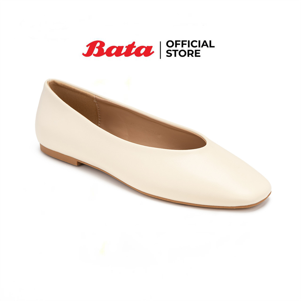 Bata บาจา รองเท้าคัทชู แบบสวม ส้นแบน สำหรับผู้หญิง รุ่น LONDON สีดำ 5316308 สีเบจ 5318308