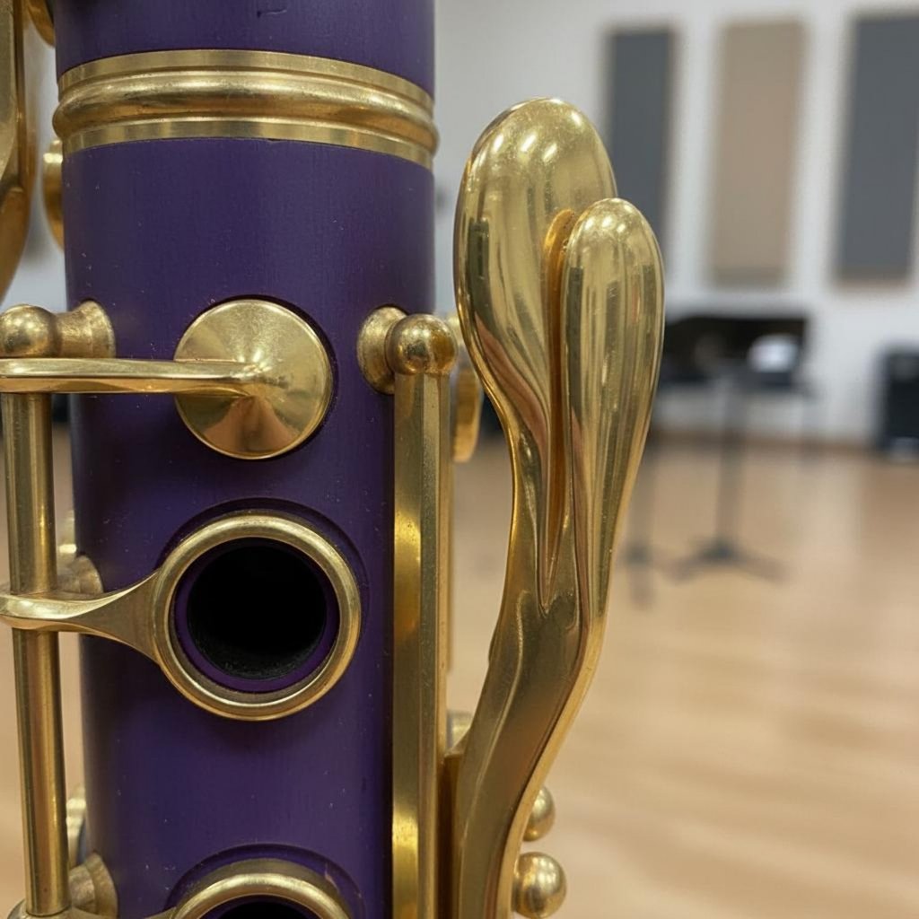 Vibrant สี B-Flat Clarinet พร้อมกระเป๋าถือ Bb Clarinet ปุ่มชุบนิกเกิลสําหรับนักเรียน, ผู้เริ่มต้น, สายโรงเรียน, บทเรียนเพลง