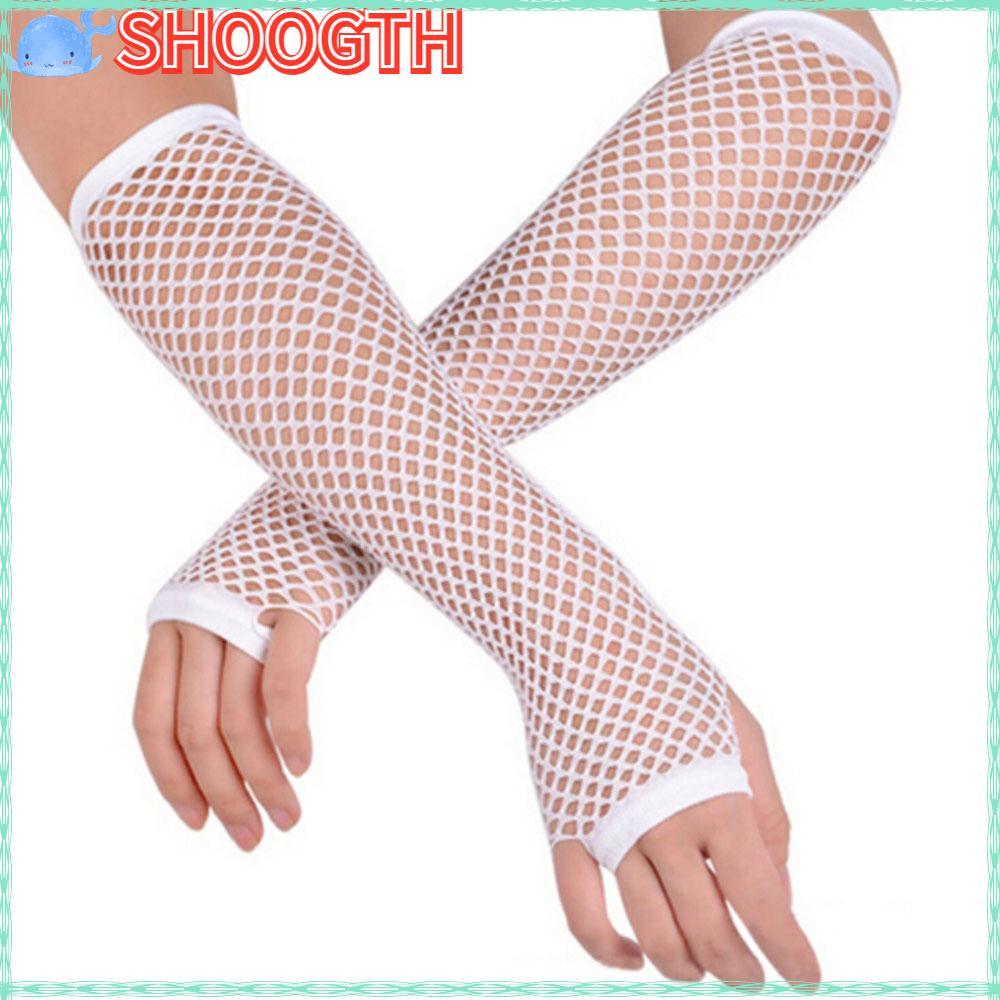 SHOGTH Mittens Punk ผู้หญิง Gothic Fingerless