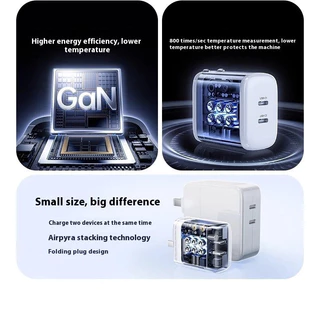 UGREEN 45W GaN Charger QC4.0 3.0 Type C PD Charger Plug สําหรับ IPhone Ipad แท็บเล็ตโทรศัพท์ Android