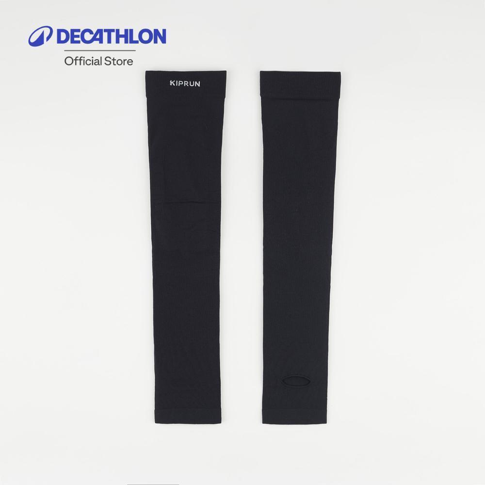 Decathlon UV Arm And Hand Cover Running ปลอกหุ้มแขนและมือป้องกันรังสียูวีสำหรับใส่วิ่ง - Black