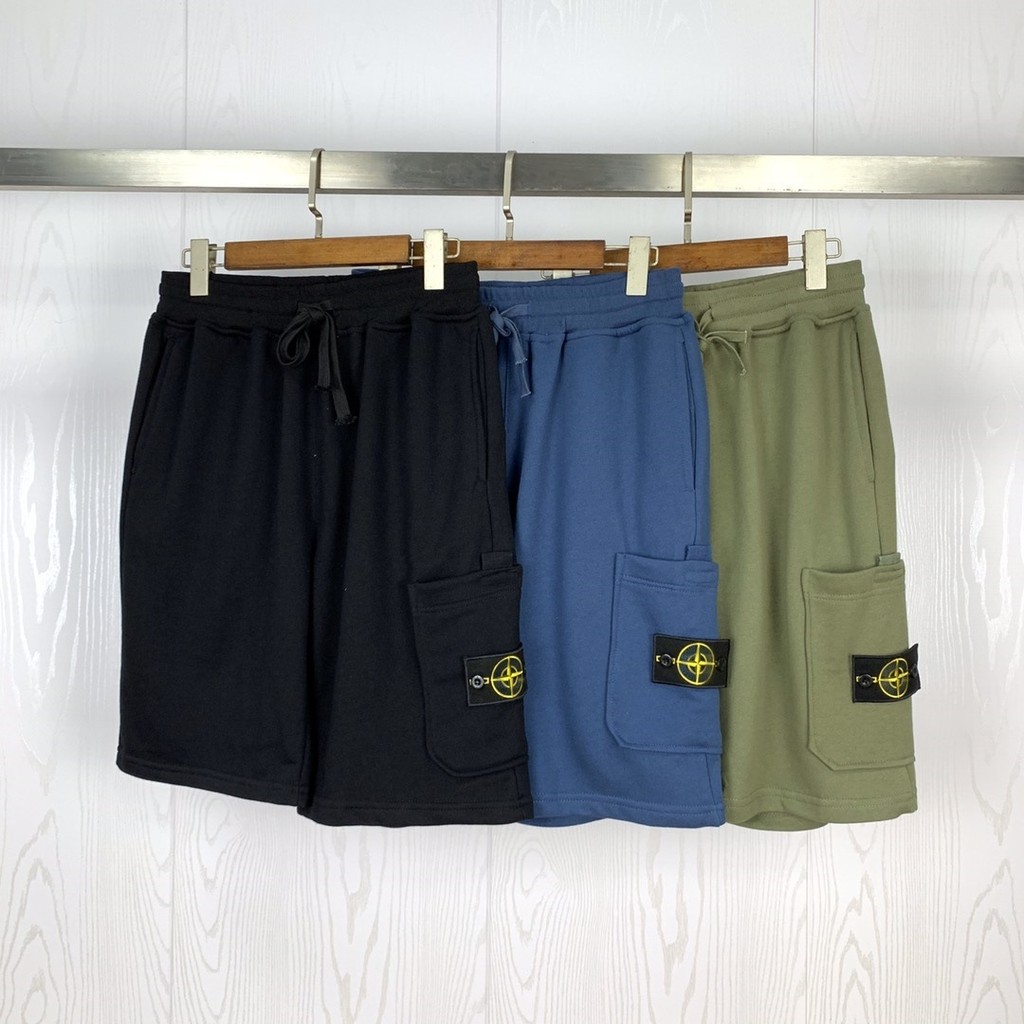 Q4QU Stone Island  Compass badge embroidered sweatpants, functional sports casual pants, loose-fitti