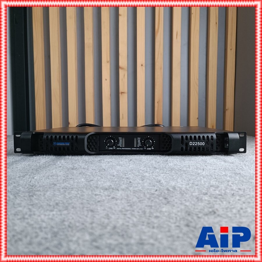 Proeurotech d-22500 poweramp เพาเวอร์แอมป์2ช่อง1U D 22500 d22500 Ai-OX สวิตช์ความสูง