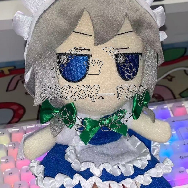 Touhou Project Izayoi Sakuya ตุ๊กตาของเล่นตุ๊กตาของขวัญสําหรับเด็กตกแต่งบ้านของเล่นตุ๊กตาหมอนอะนิเมะ