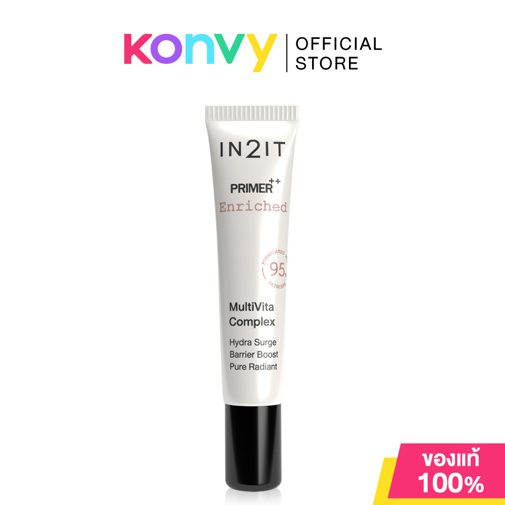 In2It Primer++ Enriched 3g #PMEM อินทูอิท ไพร์เมอร์มอยส์ ผิวเคลือบแก้ว เพื่อผิวแลดู Healthy ฉ่ำน้ำ อิ่มฟูสุขภาพดี.