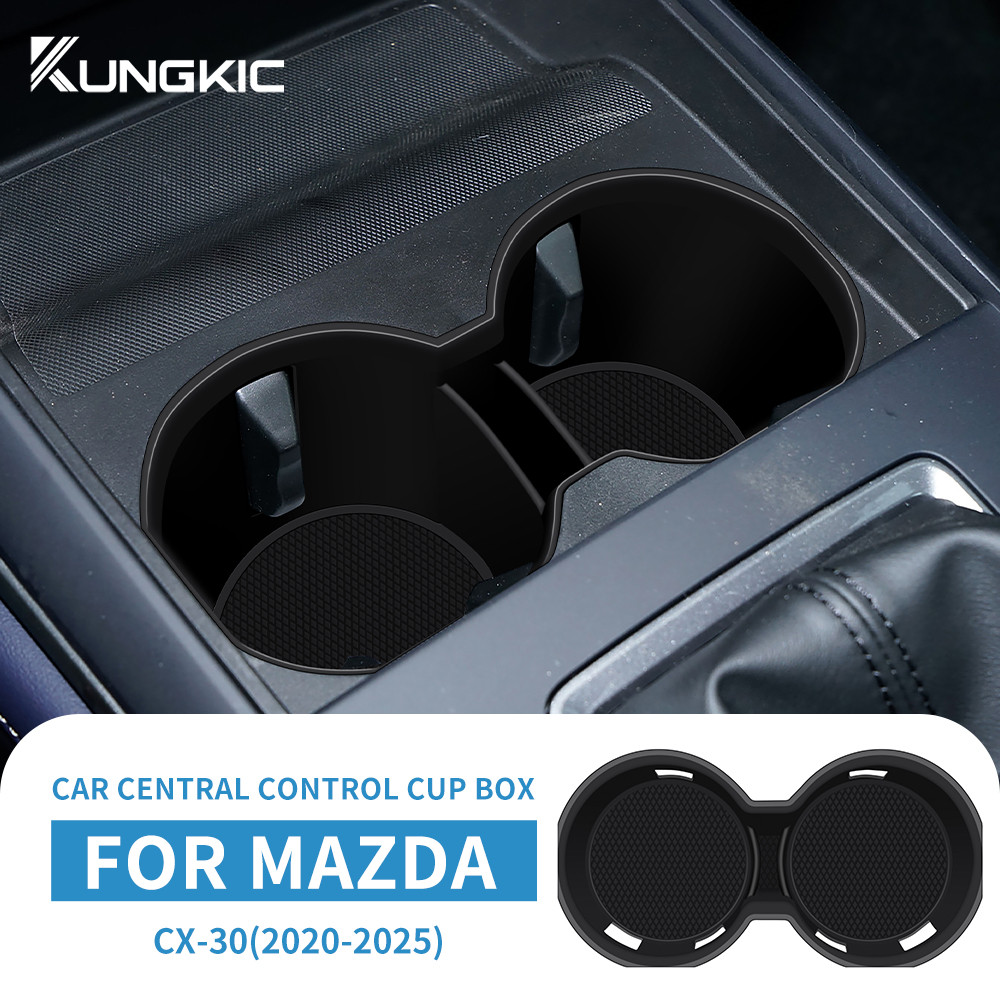สำหรับมาสด้า Mazda Cx-5 CX5 2017-2025 ที่รองแก้วกันน้ําซิลิโคน Central Control ถ้วย Groove ถ้วยน้ํา Pad อุปกรณ์ตกแต่ง