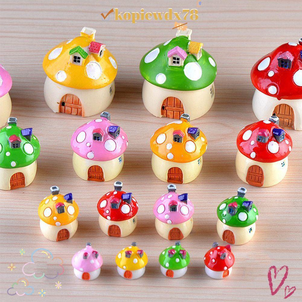 KOPIEWDX Garden Accessories สีสัน Terrarium Fairy Micro Landscape