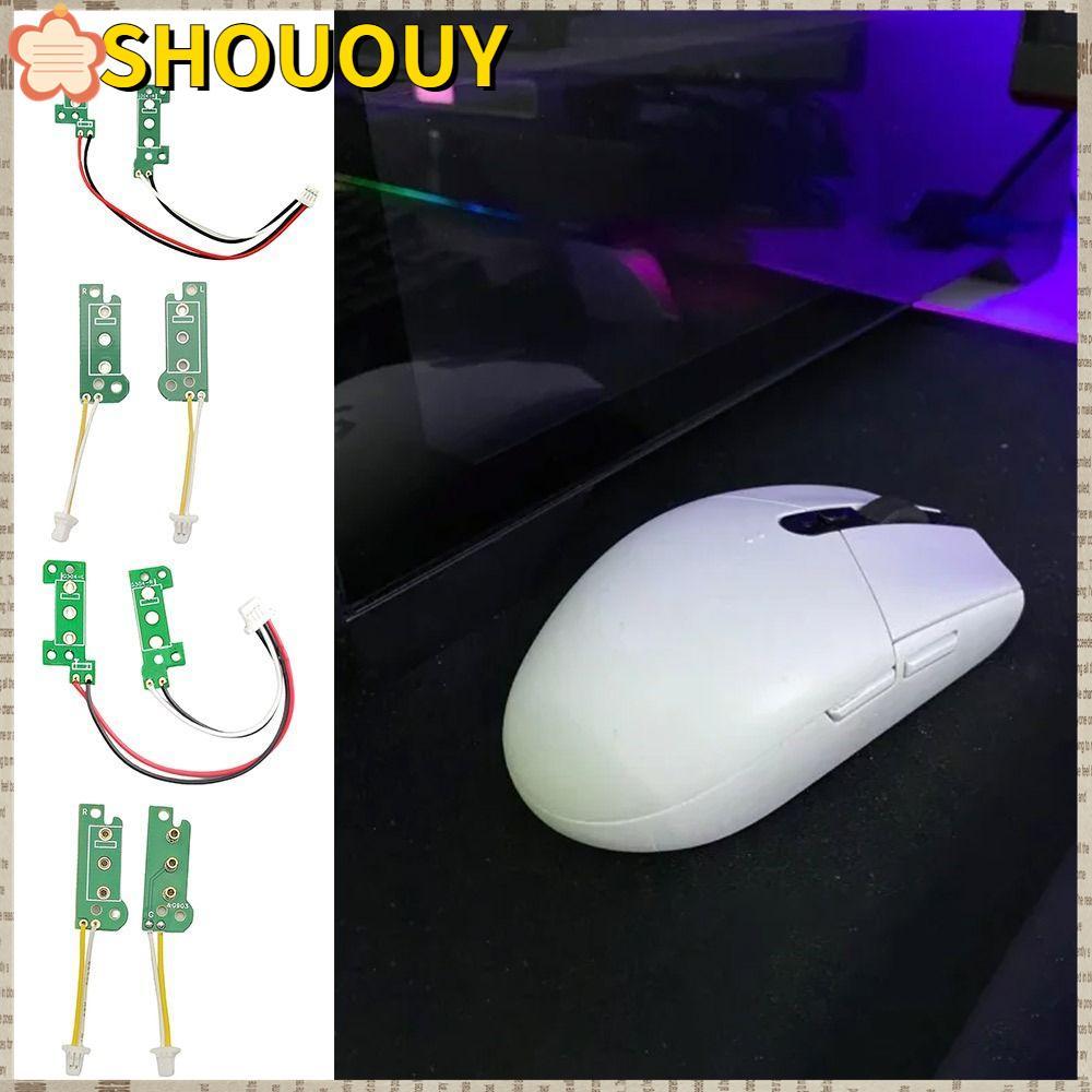 SHOOUHY บอร์ดปุ่มเมาส์, DIY ซ่อมเมาส์ Micro Switch, Hot-swap อะไหล่เมนบอร์ดเมาส์มืออาชีพสําหรับ G304