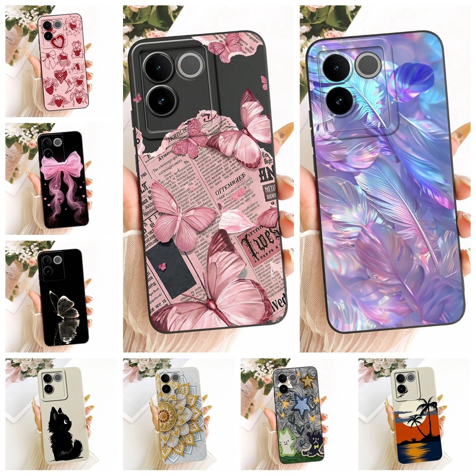ปลอก Vivo T2 Pro 5G ปกแฟชั่นการ์ตูนน่ารักตลกทาสีซิลิโคนเคสโทรศัพท์ Vivo T2 Pro 5G