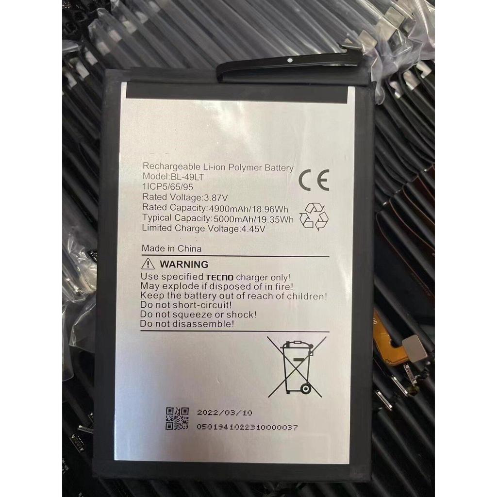 [คลังสินค้าพร้อม] เหมาะสําหรับ Tecno BL-49LT แบตเตอรี่โทรศัพท์มือถือความจุขนาดใหญ่ใหม่เอี่ยม 4900mAh
