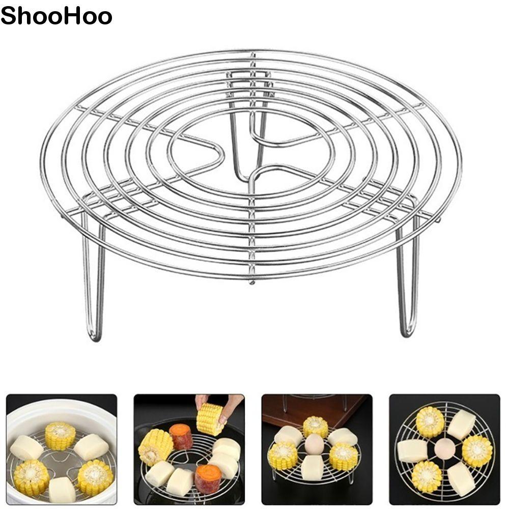 SHOOHOO Steamer Rack อุปกรณ์ครัวที่ทนทาน 304 หม้อสแตนเลสนึ่ง