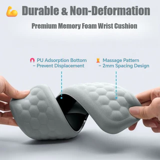 แผ่นรองข้อมือคีย์บอร์ด Memory Foam Keyboard Hand Wrist Rest - พื้นผิวผ้า [OasisTech]