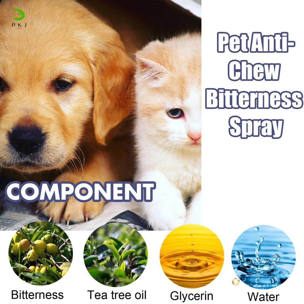 สัตว์เลี้ยง Bitter Anti-Gnawing Spray Establish Boundaries & Keep Cat Off Spray เพื่อปกป้องเฟอร์นิเจ