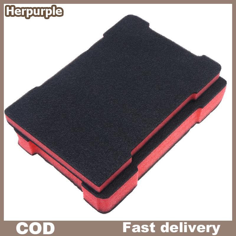 Herpurple Double Thiness โฟมแทรกชุดสําหรับ 48-22-89435 กล่องเครื่องมือโฟม Liners กล่องเครื่องมือ Sho Absorbing EPE โฟมแผ่น TH