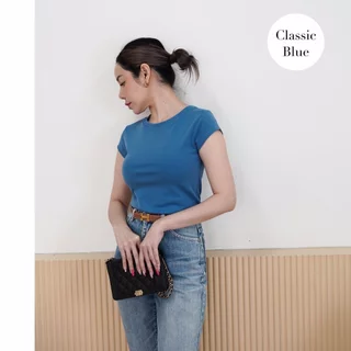 คอปาดเเขนเต่อ Slim fit ยืดหยุ่นดี เก็บทรงโคตรสวย เสื้อยืดที่รู้ใจผู้หญิงเป็นที่สุด ใส่แล้วสวยจริง ไม่ต้องลุ้น ให้ยอดข...