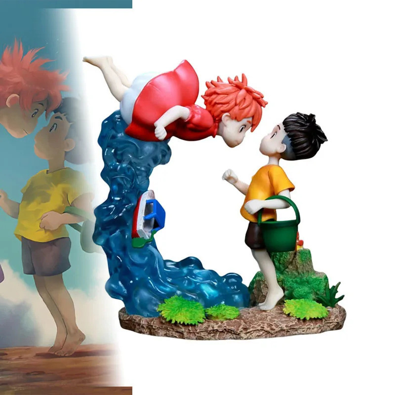 15 ซม.Ponyo บน Cliff รูป Ponyo Sousky Seagal รูป Pvc Gk รูปปั้นอะนิเมะ Action Figurine ตุ๊กตาคอลเลกช
