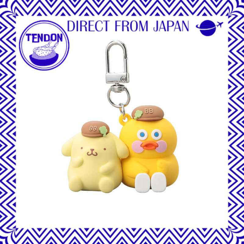 [มาร์กส์] พวงกุญแจมาสคอต PVC Branch Brother x Sanrio Characters เป็ด x Pom Pom Purin BRM-KH02-B