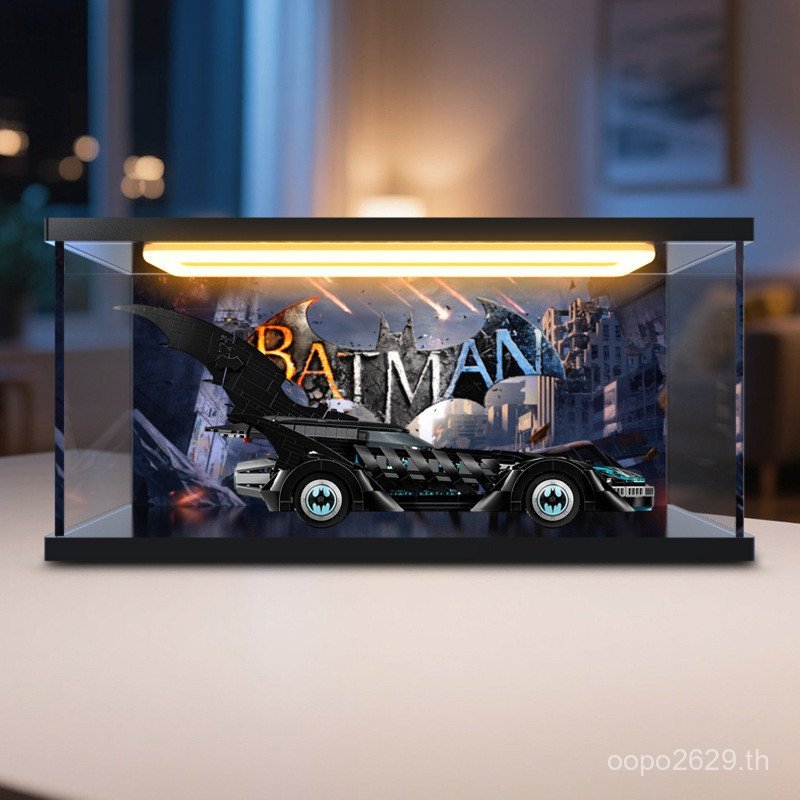 เหมาะสําหรับวีรบุรุษป้องกันฝุ่นฝาครอบสูง Eternal Batman กล่องเก็บ Light Chariot Super Building Block