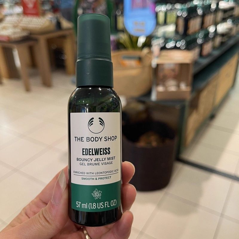พร้อมสต็อก British BODY SHOP THE BODY SHOP Edelweiss Jelly Spray 57ML Hydrating Moisture Locking Moi