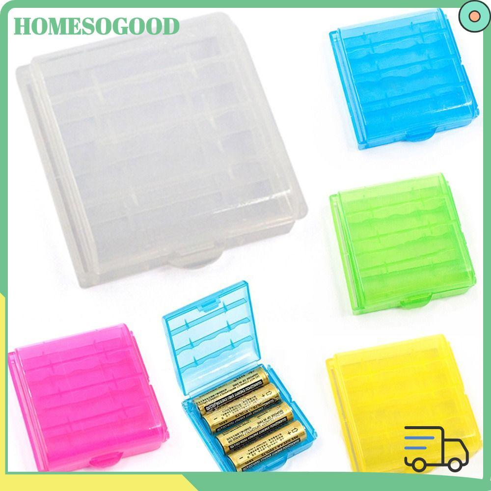HOMESOGOOD แบตเตอรี่ Coloful Organizer สําหรับกล่องแบตเตอรี่ 14500 10440