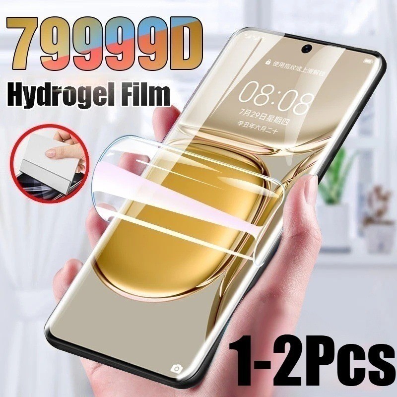 1-2 ชิ้นคลุมทั้งหมด Anti Blue Light Soft Hydrogel ฟิล์มสําหรับ Realme 7 7i 8 8i C3 C3i 8s Pro Asia G